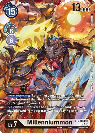 Millenniummon (1-Year Anniversary Box Topper) (BT2-083) [Release Special Booster] Foil - Deck Out Gaming