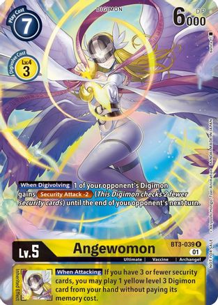 Angewomon (1-Year Anniversary Box Topper) (BT3-039) [Release Special Booster] Foil - Deck Out Gaming