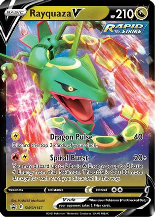 Rayquaza V - SWSH147 (SWSH147) [SWSH: Sword & Shield Promo Cards] Holofoil - Deck Out Gaming