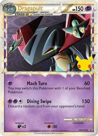 Dragapult (Prime) - SWSH132 (SWSH132) [SWSH: Sword & Shield Promo Cards] Holofoil - Deck Out Gaming