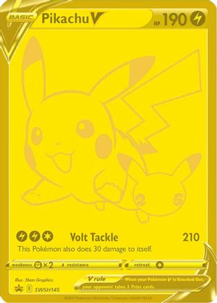 Pikachu V - SWSH145 (SWSH145) [SWSH: Sword & Shield Promo Cards] Holofoil - Deck Out Gaming