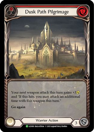 Dusk Path Pilgrimage (Red) - LGS060 (LGS060) [Flesh and Blood: Promo Cards] Rainbow Foil - Deck Out Gaming