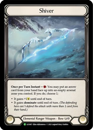 Shiver - LGS067 (LGS067) [Flesh and Blood: Promo Cards] Cold Foil - Deck Out Gaming