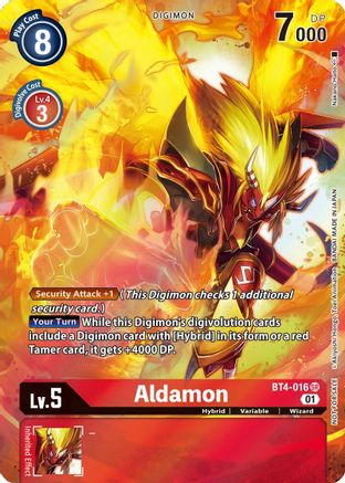 Aldamon (1-Year Anniversary Box Topper) (BT4-016) [Great Legend] Foil - Deck Out Gaming