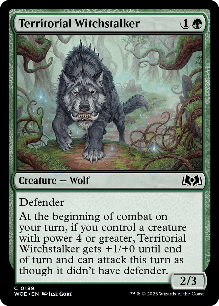 Territorial Witchstalker (189) [Wilds of Eldraine] foil - Deck Out Gaming