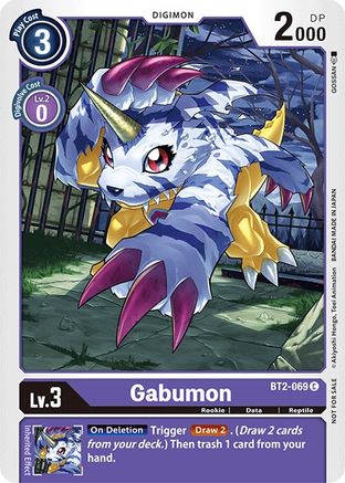 Gabumon - BT2-069 (Official Tournament Pack Vol.3) (BT2-069) [Release Special Booster] - Deck Out Gaming