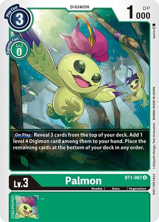 Palmon (Official Tournament Pack Vol.3) (BT1-067) [Release Special Booster] - Deck Out Gaming