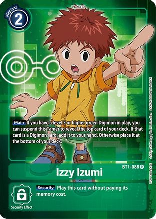 Izzy Izumi (Official Tournament Pack Vol.3) (BT1-088) [Release Special Booster] - Deck Out Gaming