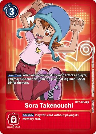 Sora Takenouchi (Official Tournament Pack Vol.3) (BT2-084) [Release Special Booster] - Deck Out Gaming