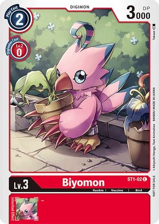 Biyomon (Official Tournament Pack Vol.3) (ST1-02) [Starter Deck 01: Gaia Red] - Deck Out Gaming