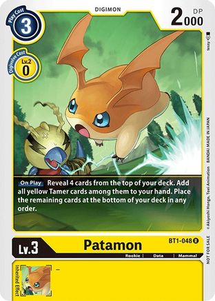 Patamon (Official Tournament Pack Vol.3) (BT1-048) [Release Special Booster] - Deck Out Gaming