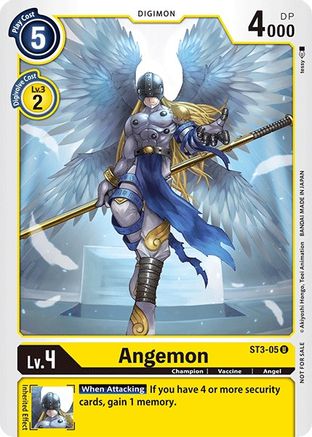 Angemon (Official Tournament Pack Vol.3) (ST3-05) [Starter Deck 03: Heaven's Yellow] - Deck Out Gaming