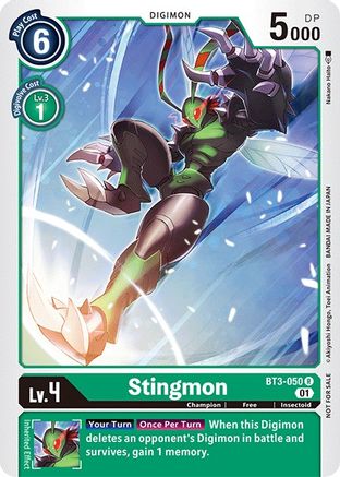 Stingmon (Winner Pack Double Diamond) (BT3-050) [Release Special Booster] - Deck Out Gaming