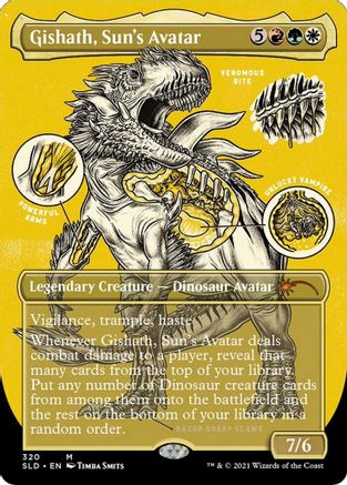 Gishath, Sun's Avatar (Foil Etched) (320) [Secret Lair Drop Series] foil - Deck Out Gaming
