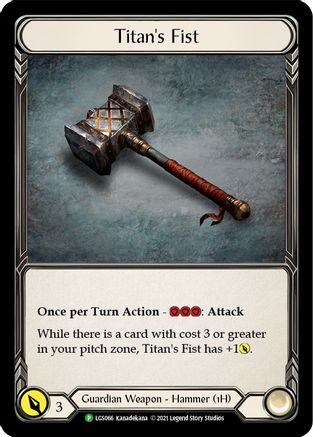 Titan's Fist - LGS066 (LGS066) [Flesh and Blood: Promo Cards] Cold Foil - Deck Out Gaming