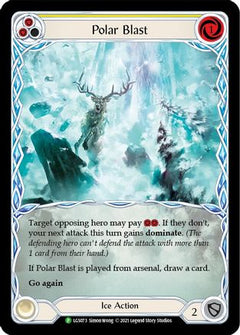 Polar Blast (Yellow) - LGS073 (LGS073) [Flesh and Blood: Promo Cards] Rainbow Foil - Deck Out Gaming