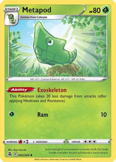 Metapod (2) [SWSH08: Fusion Strike] Reverse Holofoil - Deck Out Gaming