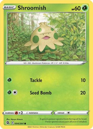 Shroomish (4) [SWSH08: Fusion Strike] - Deck Out Gaming