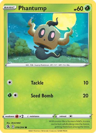 Phantump (16) [SWSH08: Fusion Strike] Reverse Holofoil - Deck Out Gaming