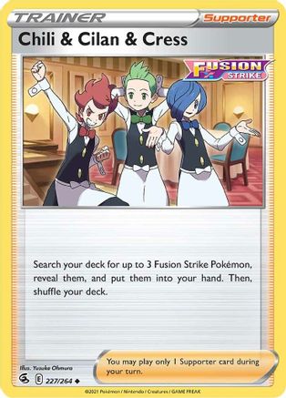 Chili & Cilan & Cress (227) [SWSH08: Fusion Strike] - Deck Out Gaming