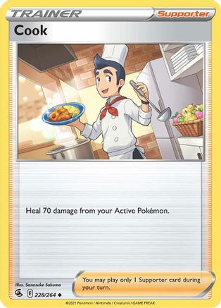 Cook (228) [SWSH08: Fusion Strike] Reverse Holofoil - Deck Out Gaming