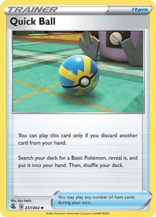 Quick Ball (237) [SWSH08: Fusion Strike] Reverse Holofoil - Deck Out Gaming