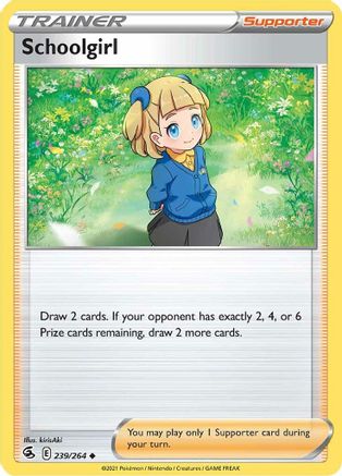 Schoolgirl (239) [SWSH08: Fusion Strike] - Deck Out Gaming