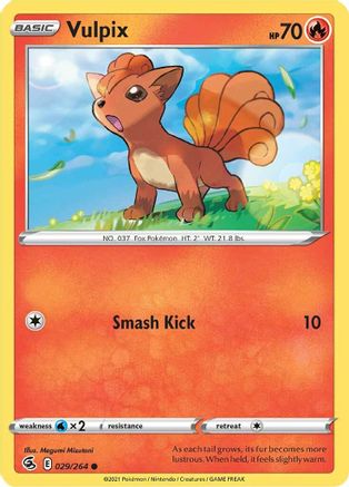 Vulpix (29) (29) [SWSH08: Fusion Strike] - Deck Out Gaming
