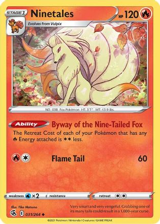 Ninetales (31) (31) [SWSH08: Fusion Strike] - Deck Out Gaming