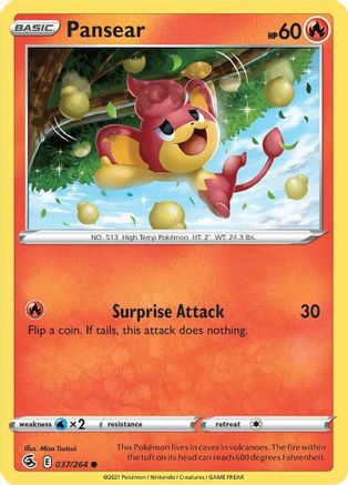 Pansear (37) [SWSH08: Fusion Strike] - Deck Out Gaming