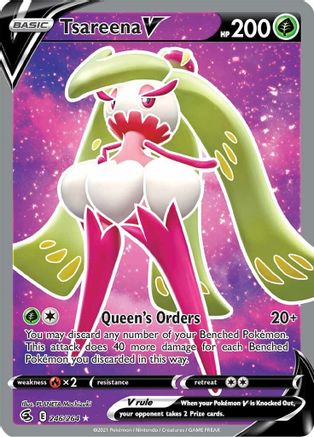 Tsareena V (Full Art) (246) [SWSH08: Fusion Strike] Holofoil - Deck Out Gaming