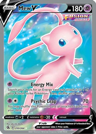 Mew V (Full Art) (250) [SWSH08: Fusion Strike] Holofoil - Deck Out Gaming