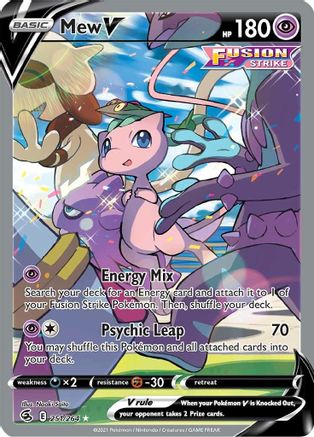 Mew V (Alternate Full Art) (251) [SWSH08: Fusion Strike] Holofoil - Deck Out Gaming