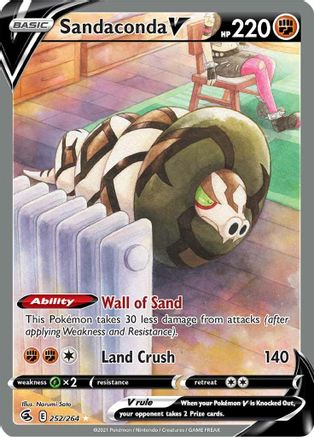 Sandaconda V (Alternate Full Art) (252) [SWSH08: Fusion Strike] Holofoil - Deck Out Gaming