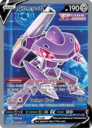 Genesect V (Full Art) (254) [SWSH08: Fusion Strike] Holofoil - Deck Out Gaming