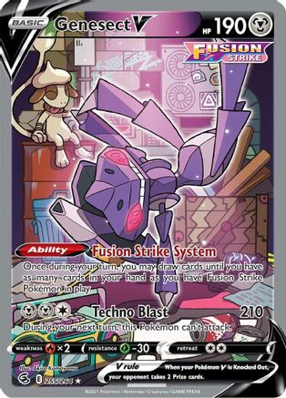 Genesect V (Alternate Full Art) (255) [SWSH08: Fusion Strike] Holofoil - Deck Out Gaming