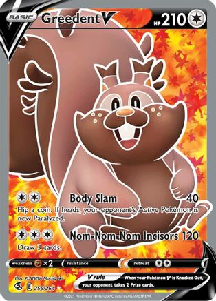 Greedent V (256/264) [Sword & Shield: Fusion Strike] - Deck Out Gaming