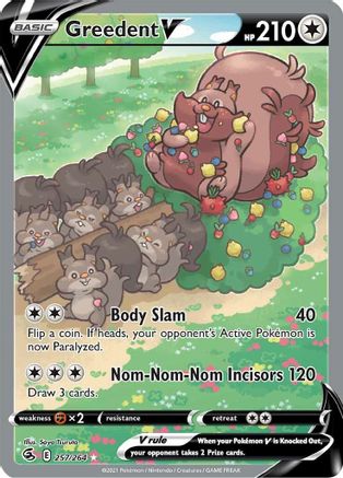 Greedent V (Alternate Full Art) (257) [SWSH08: Fusion Strike] Holofoil - Deck Out Gaming