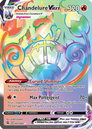Chandelure VMAX (Secret) (265) [SWSH08: Fusion Strike] Holofoil - Deck Out Gaming