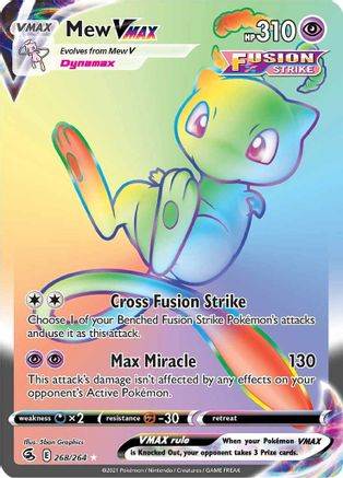 Mew VMAX (Secret) (268) [SWSH08: Fusion Strike] Holofoil - Deck Out Gaming