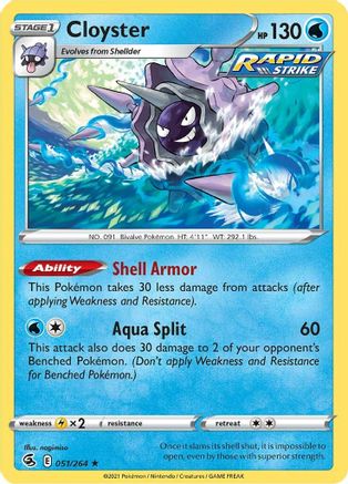 Cloyster (51) [SWSH08: Fusion Strike] - Deck Out Gaming