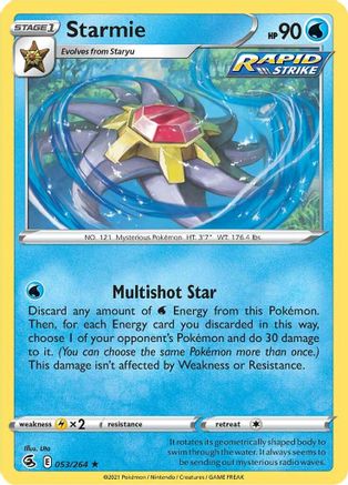 Starmie (53) [SWSH08: Fusion Strike] Holofoil - Deck Out Gaming