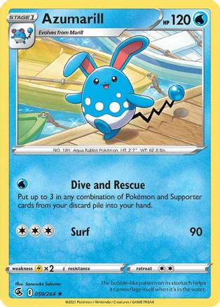 Azumarill (59) [SWSH08: Fusion Strike] - Deck Out Gaming