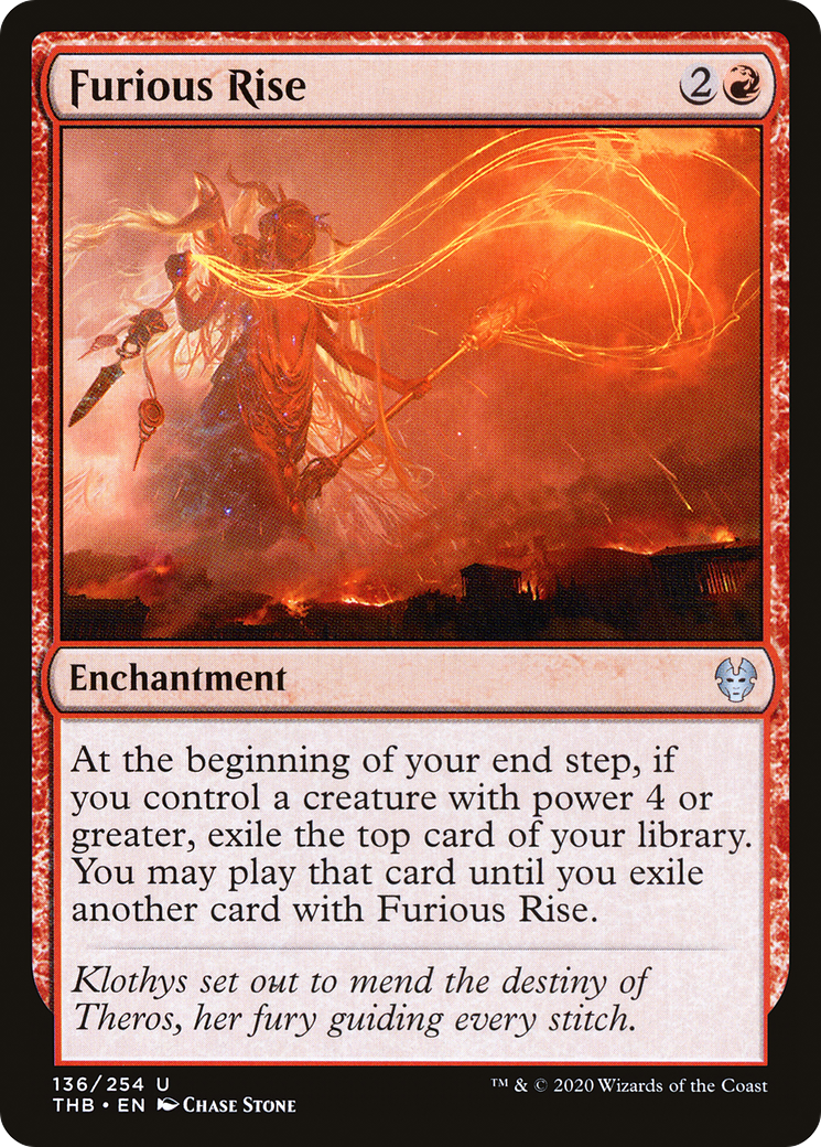 Furious Rise (136) [Theros Beyond Death] foil - Deck Out Gaming