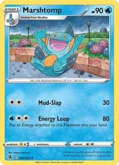 Marshtomp (63) [SWSH08: Fusion Strike] Reverse Holofoil - Deck Out Gaming