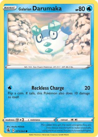 Galarian Darumaka (71) [SWSH08: Fusion Strike] - Deck Out Gaming