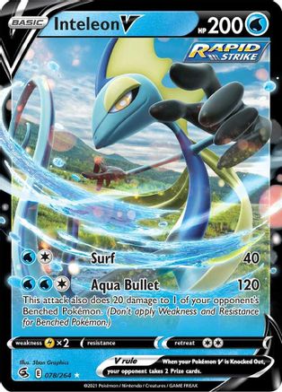 Inteleon V (78) [SWSH08: Fusion Strike] Holofoil - Deck Out Gaming