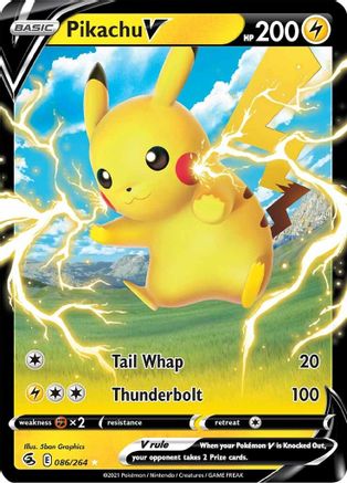 Pikachu V (86) [SWSH08: Fusion Strike] Holofoil - Deck Out Gaming