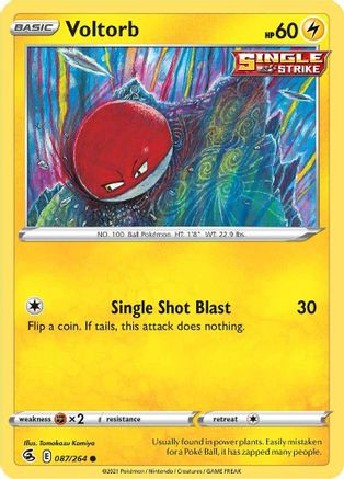 Voltorb (87) [SWSH08: Fusion Strike] Reverse Holofoil - Deck Out Gaming