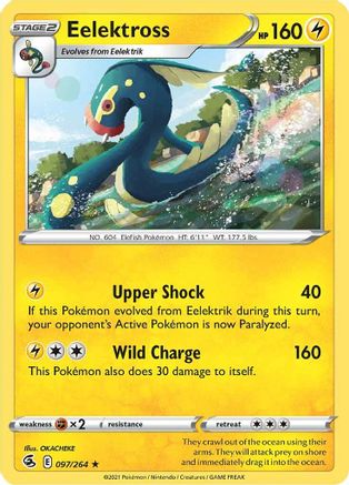 Eelektross (97) [SWSH08: Fusion Strike] Reverse Holofoil - Deck Out Gaming